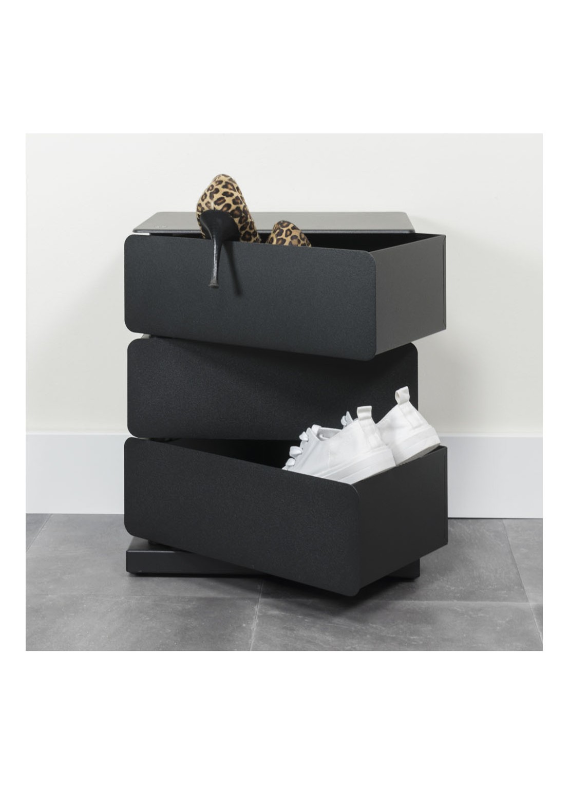 Spinder Joey 3 opbergkast 45,5 x 37 x 26 cm  - detail 5 zwart