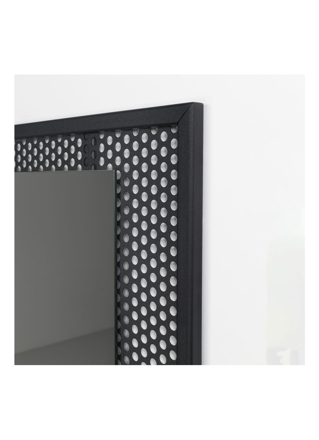 Spinder Mesh spiegel 45 x 45 cm - detail 5 zwart