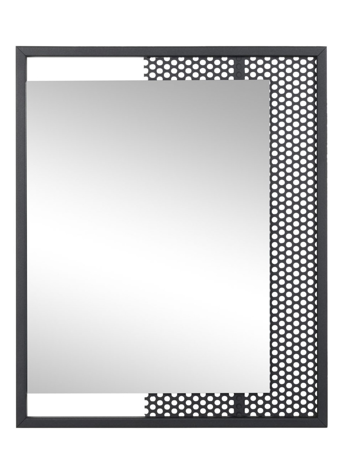 Spinder Mesh spiegel 45 x 45 cm - voorkant zwart