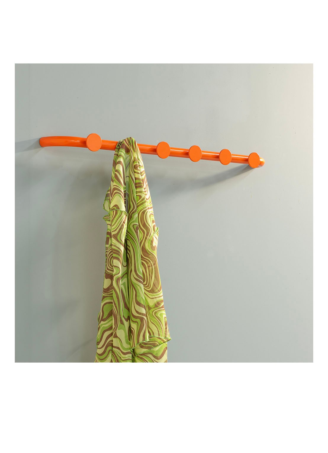 Spinder Retro 6 Wandkapstok - detail 3 orange