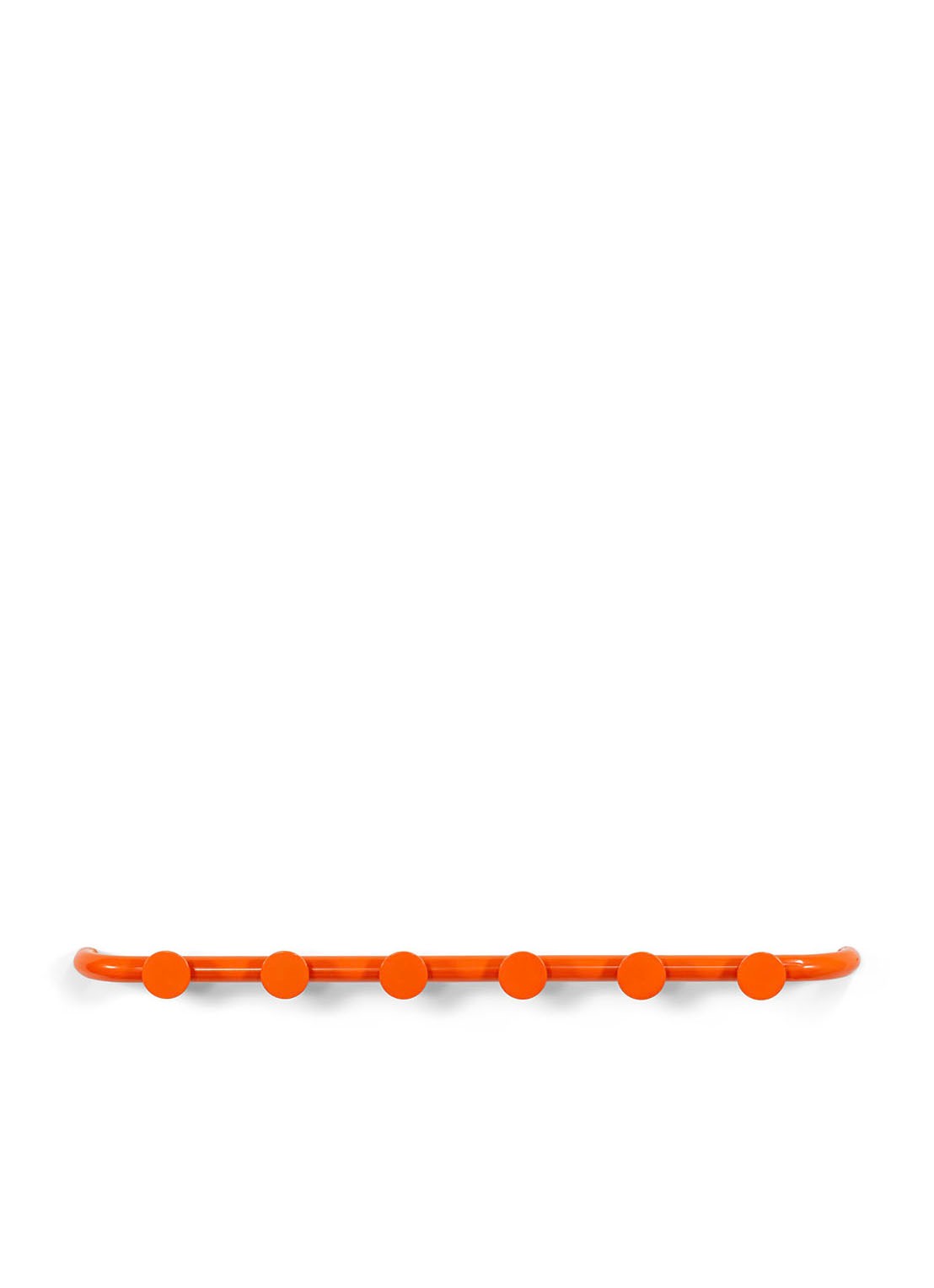 Spinder Retro 6 Wandkapstok - voorkant 4 orange