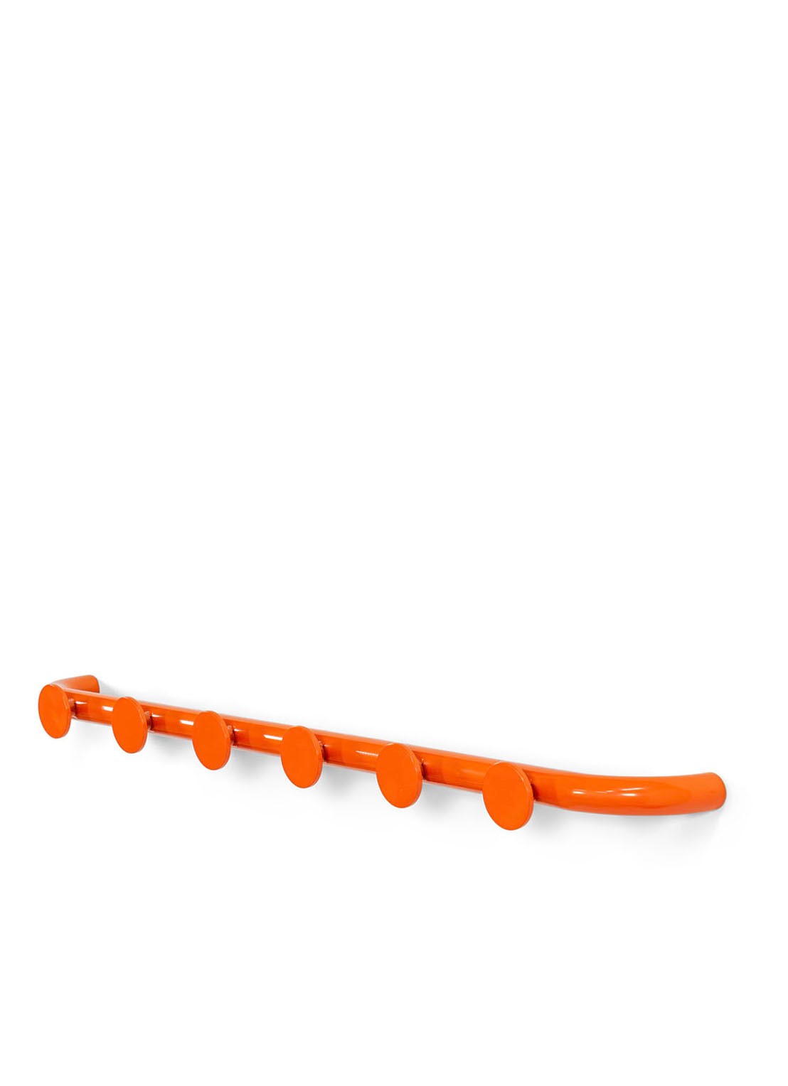Spinder Retro 6 Wandkapstok - voorkant 5 orange