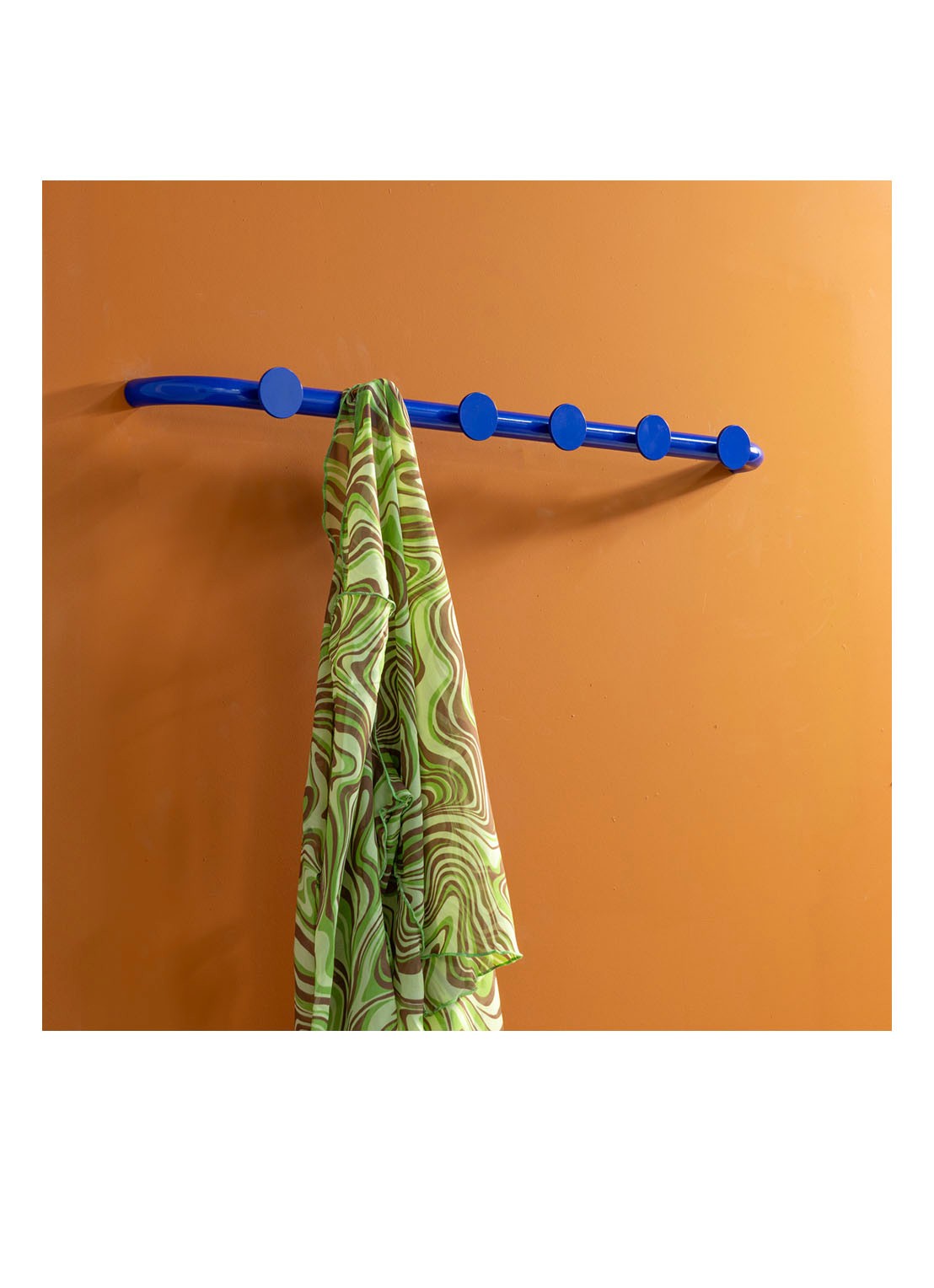 Spinder Retro 6 Wandkapstok - detail 2 donkerblauw