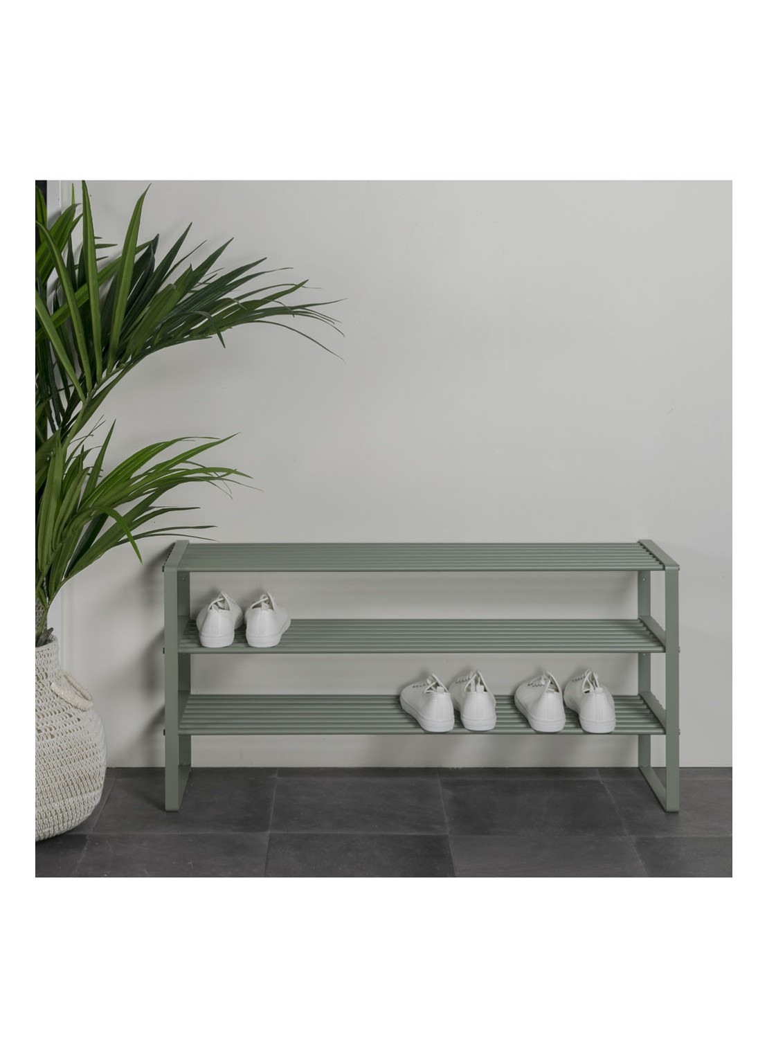 Spinder Rex 100 schoenenrek 100 cm - voorkant 2 khaki