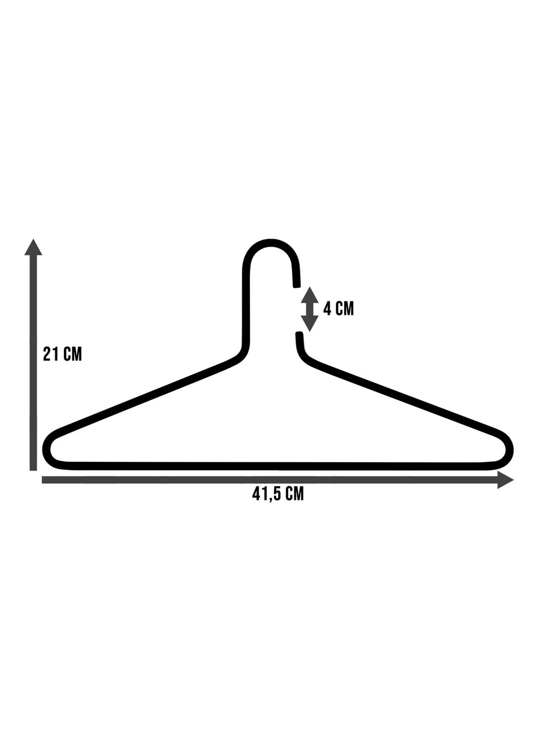 Spinder Senza kledinghanger set van 3 - detail 4 wit