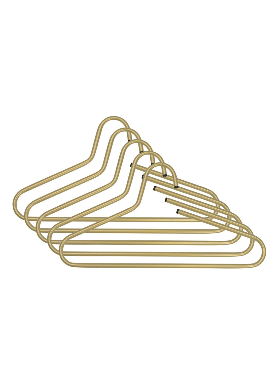 Spinder Victorie kledinghanger set van 5 - voorkant 3 goud