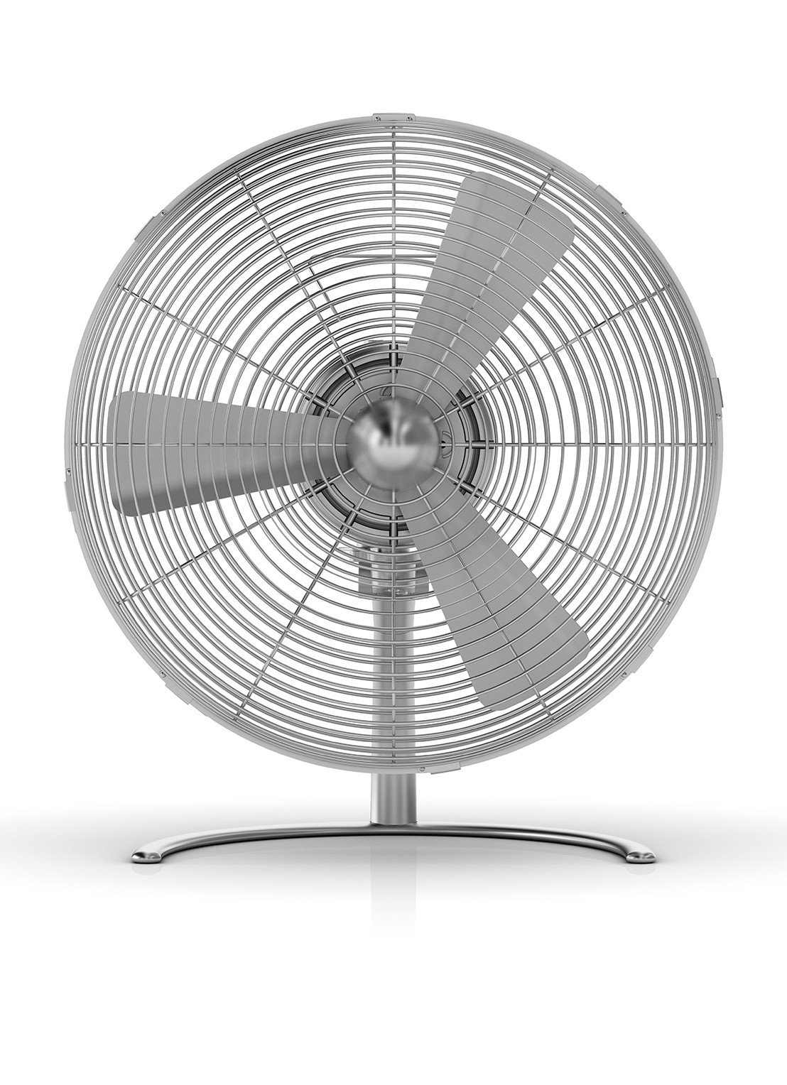 Stadler Form Charly Little tafelventilator, 39 cm hoog - voorkant 4 zilver