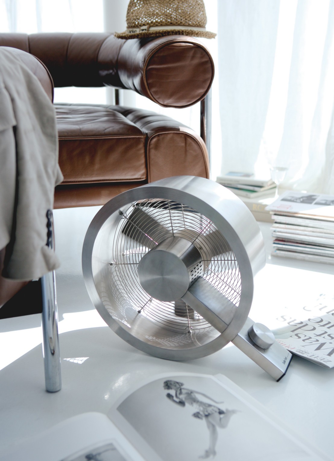 Stadler Form Q vloerventilator, 36 cm hoog - voorkant 6 zilver