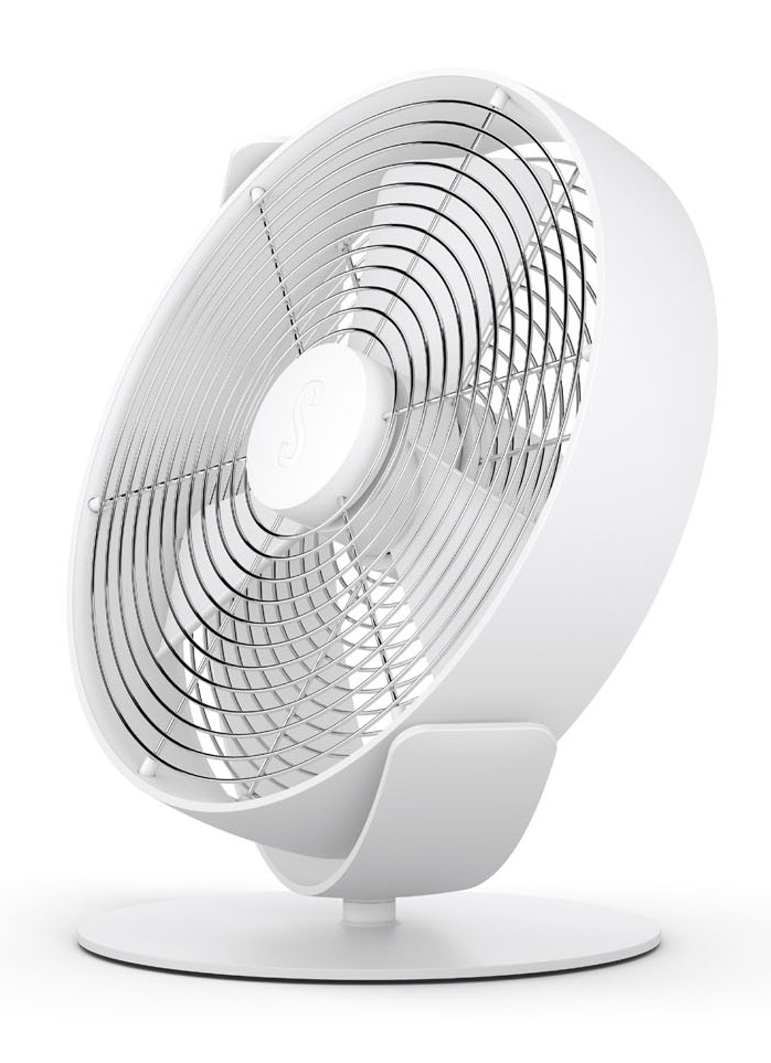 Stadler Form Tim tafelventilator, 29 cm hoog - voorkant wit