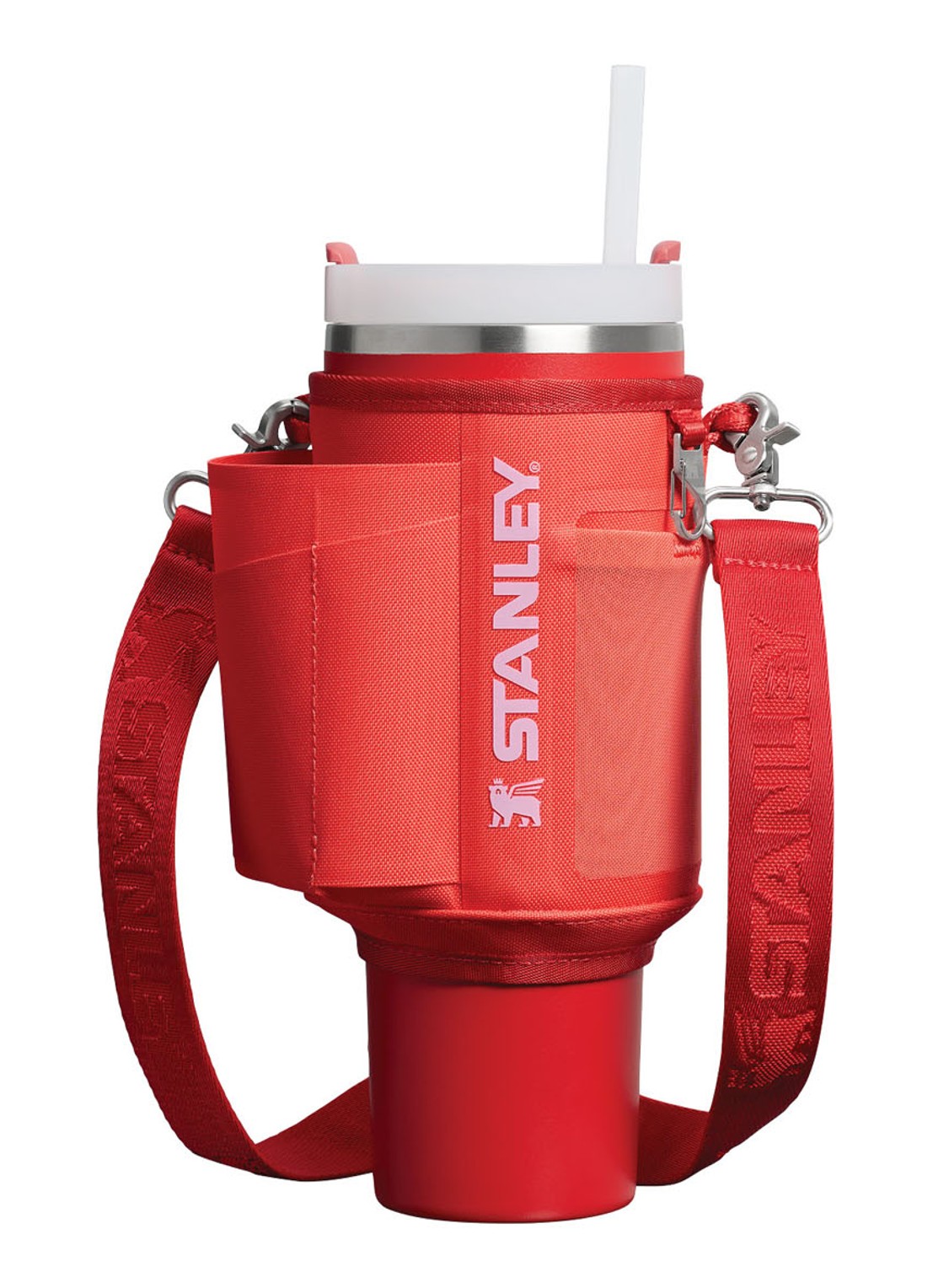 Stanley All-Day Quencher Carry-All crossbodytas voor 0,89 liter thermosfles - voorkant koraal