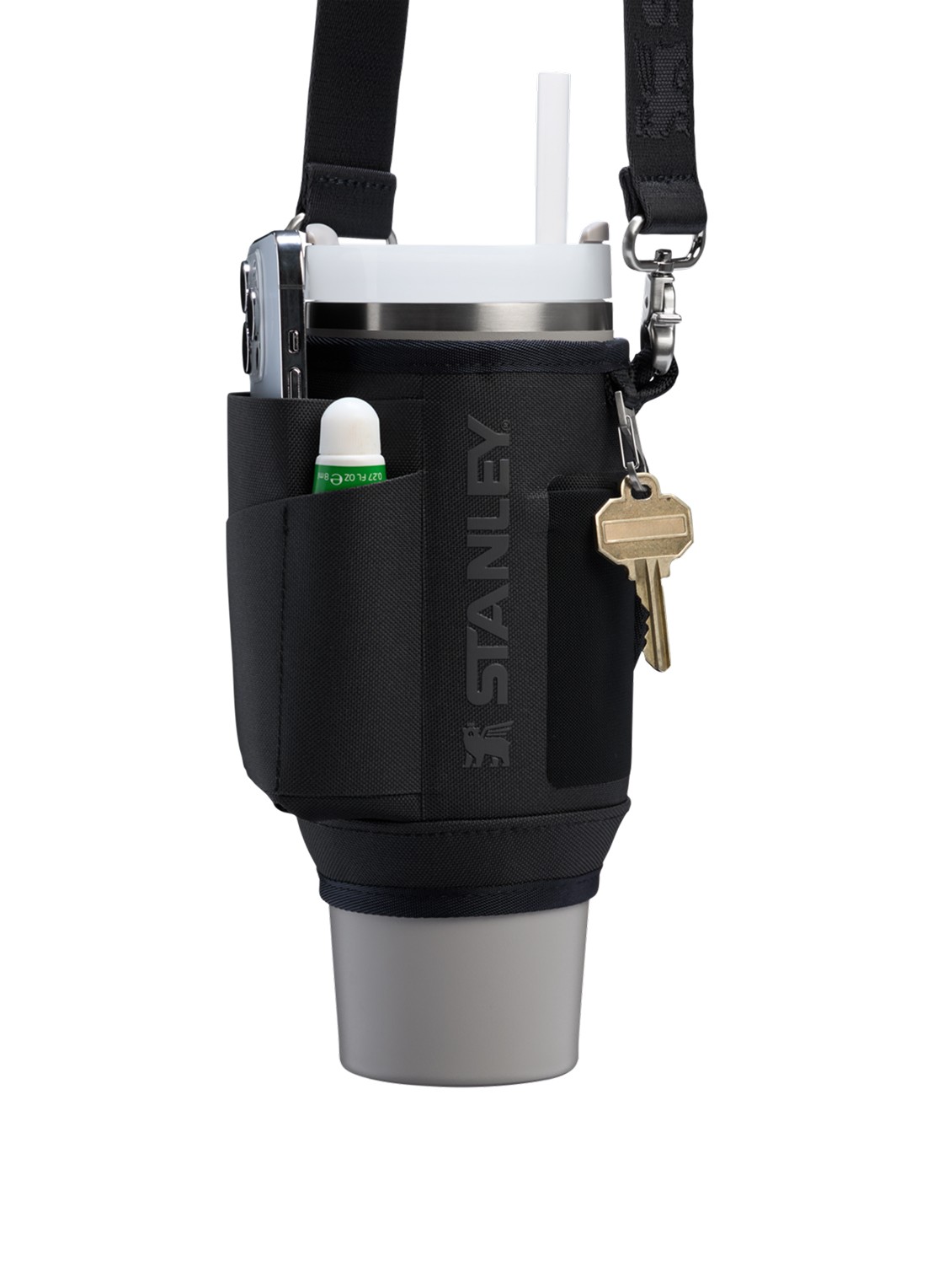 Stanley All-Day Quencher Carry-All crossbodytas voor 0,89 liter thermosfles - achterkant zwart