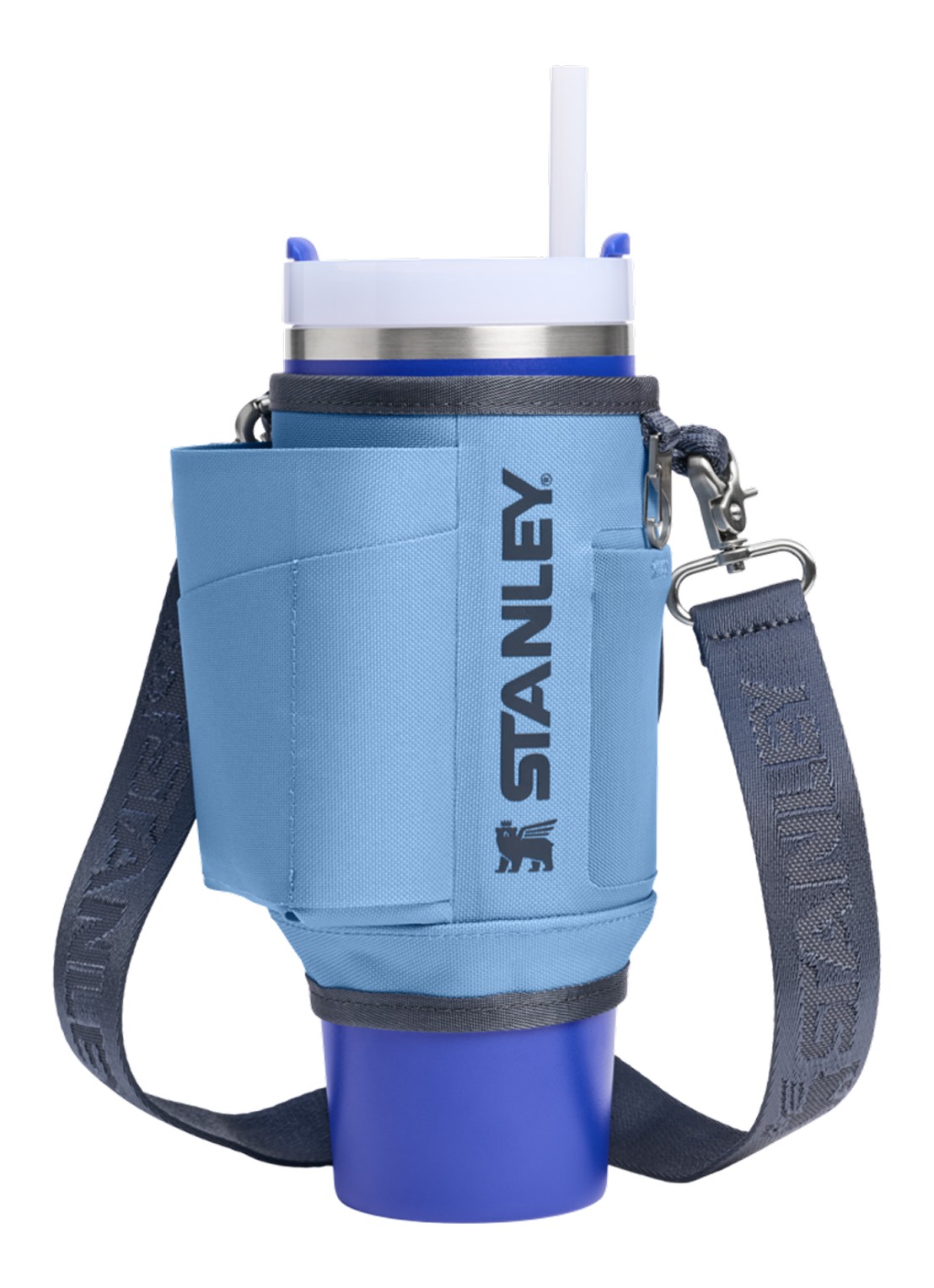 Stanley All-Day Quencher® Carry-All crossbodytas voor 0,89 liter thermosfles - voorkant 2 donkerblauw