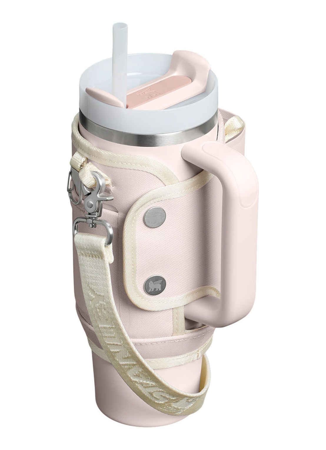 Stanley All-Day Quencher Carry-All crossbodytas voor 1,18 liter thermosfles - detail lichtroze