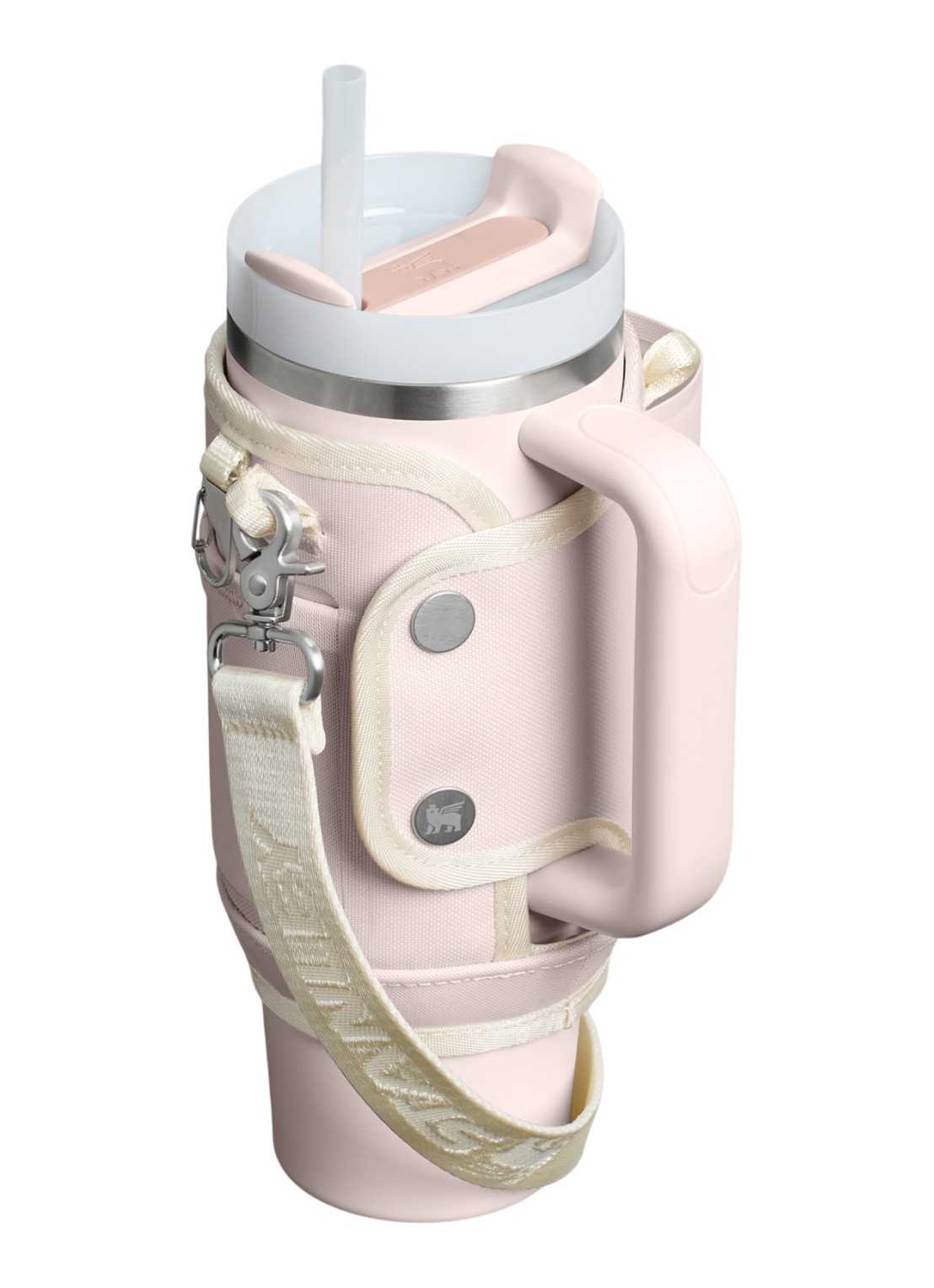 Stanley De All-Day Quencher® Carry-All crossbodytas voor 0,89 liter thermofles - voorkant 2 lichtroze