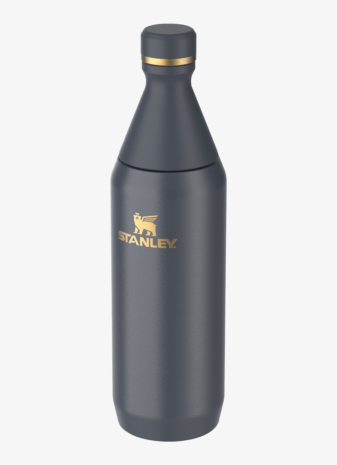 Stanley De All Day Slim waterfles 0,6 liter - voorkant 3 twilight gloss / donkerblauw