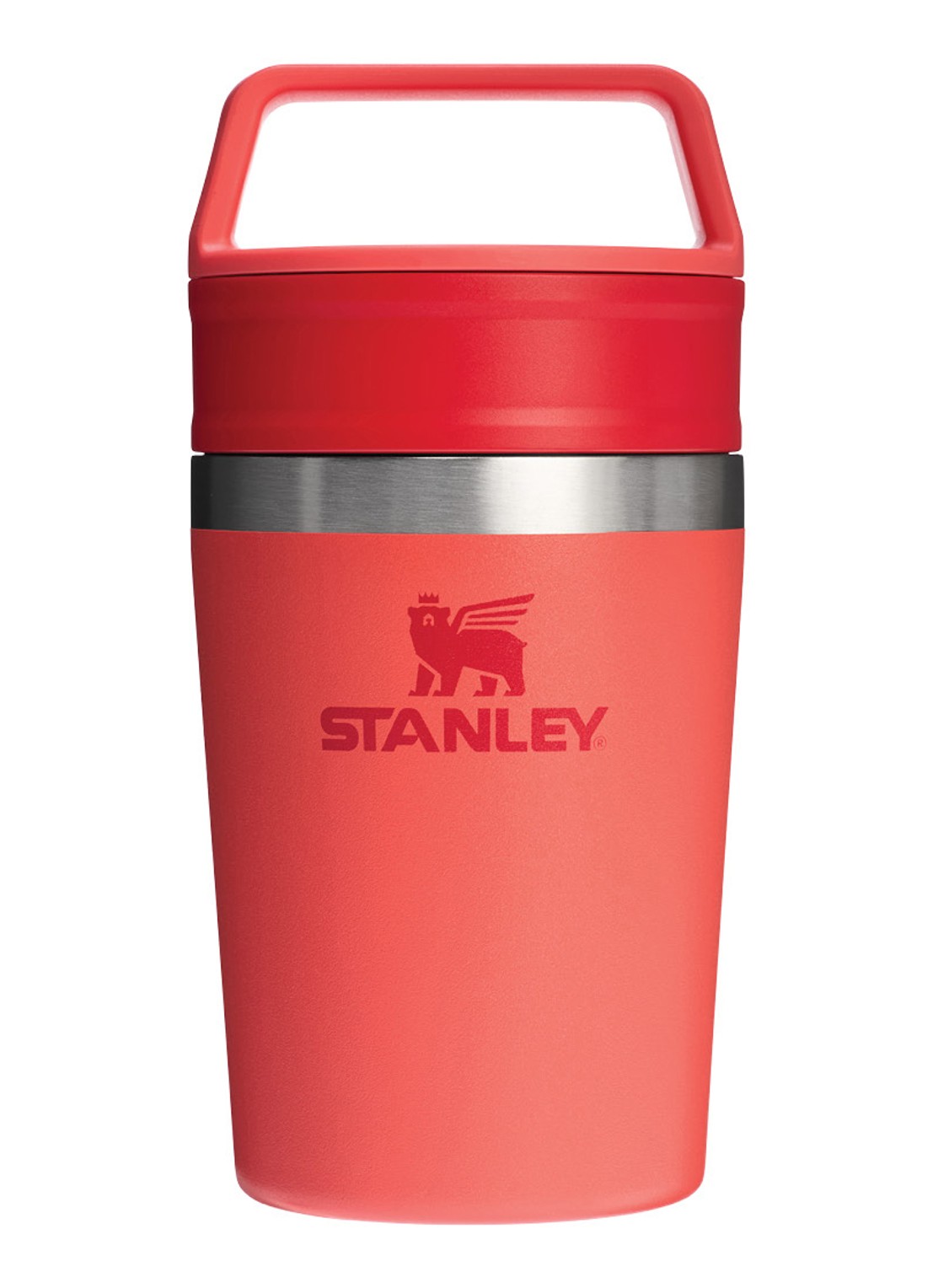 Stanley De Café-To-Go Travel thermosbeker 0,23 liter - voorkant hot coral / koraalrood