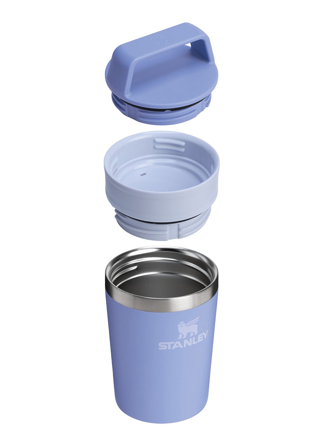 Stanley De Café-To-Go Travel thermosbeker 0,23 liter - voorkant 3 hydrangea / lila