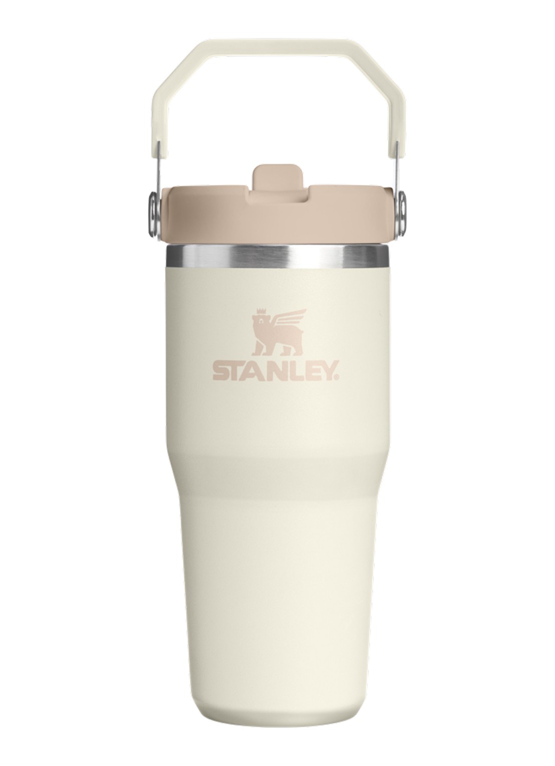 Stanley De IceFlow™ Flip Straw 2.0 waterfles 0,41 liter - voorkant 3 wit