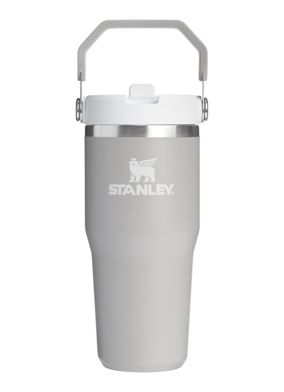 Stanley De IceFlow™ Flip Straw 2.0 waterfles 0,41 liter - voorkant 3 grijs