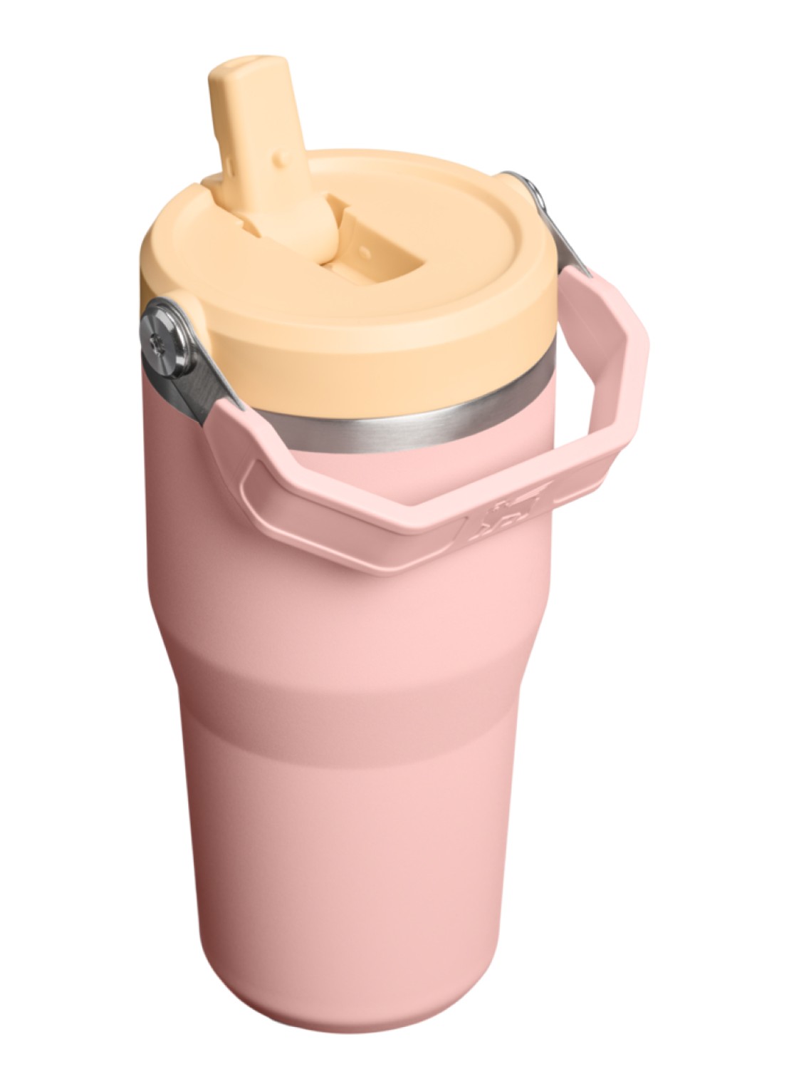 Stanley De IceFlow™ Flip Straw 2.0 waterfles 0,41 liter - achterkant zalmroze