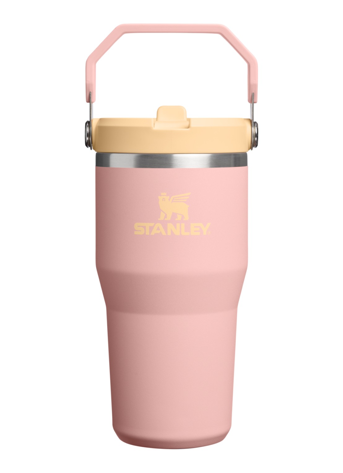 Stanley De IceFlow™ Flip Straw 2.0 waterfles 0,41 liter - voorkant 2 zalmroze