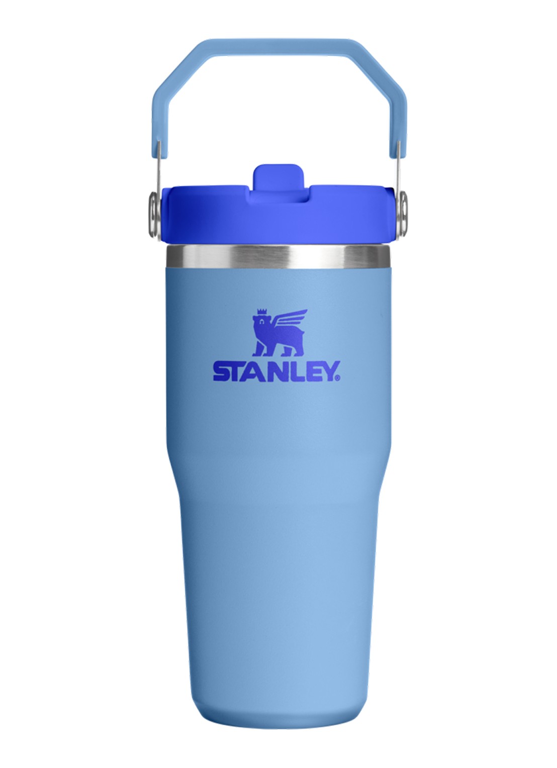 Stanley De IceFlow™ Flip Straw 2.0 waterfles 0,41 liter - voorkant 3 donkerblauw