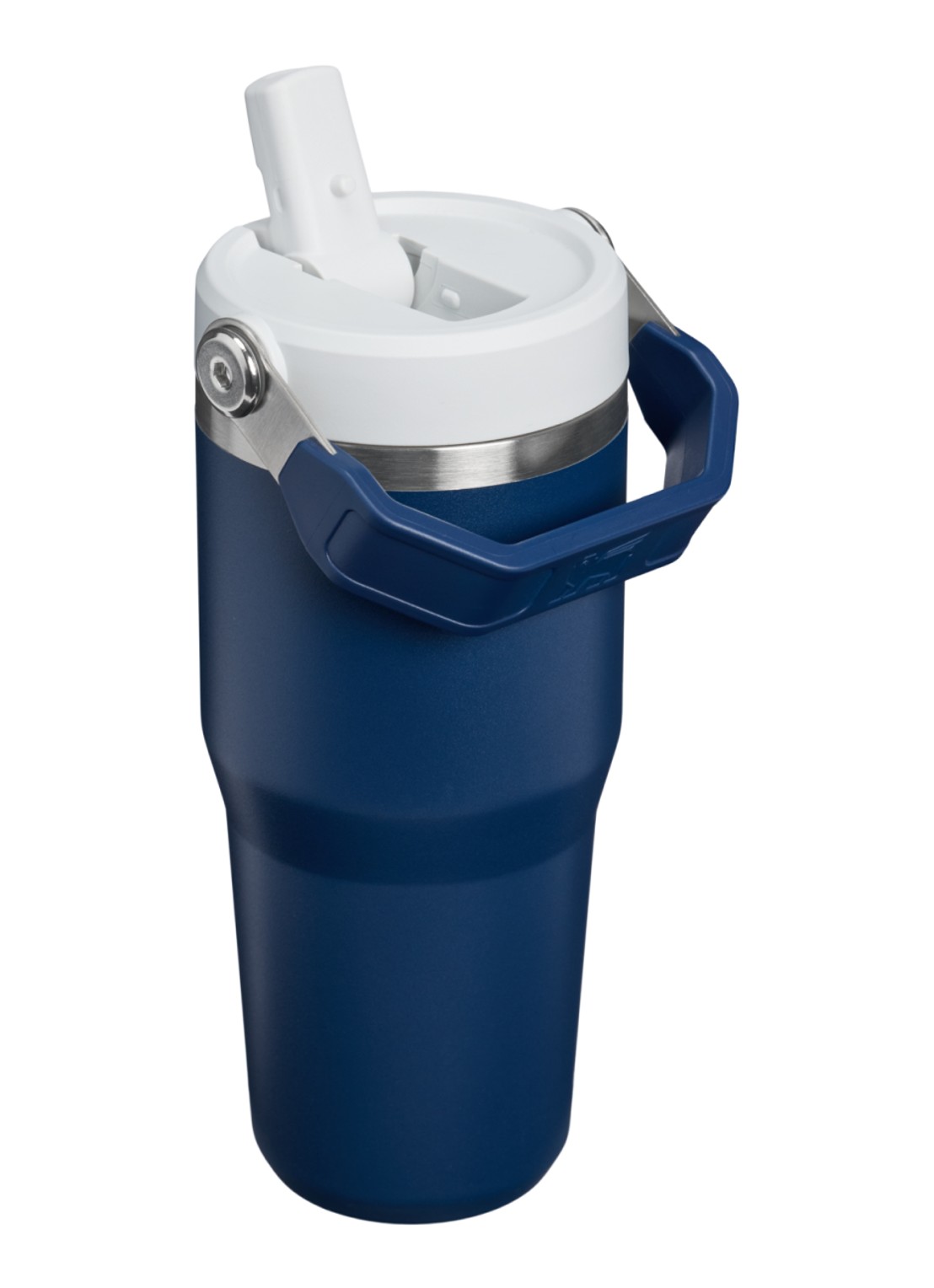 Stanley De IceFlow™ Flip Straw 2.0 waterfles 0,41 liter - achterkant donkerblauw
