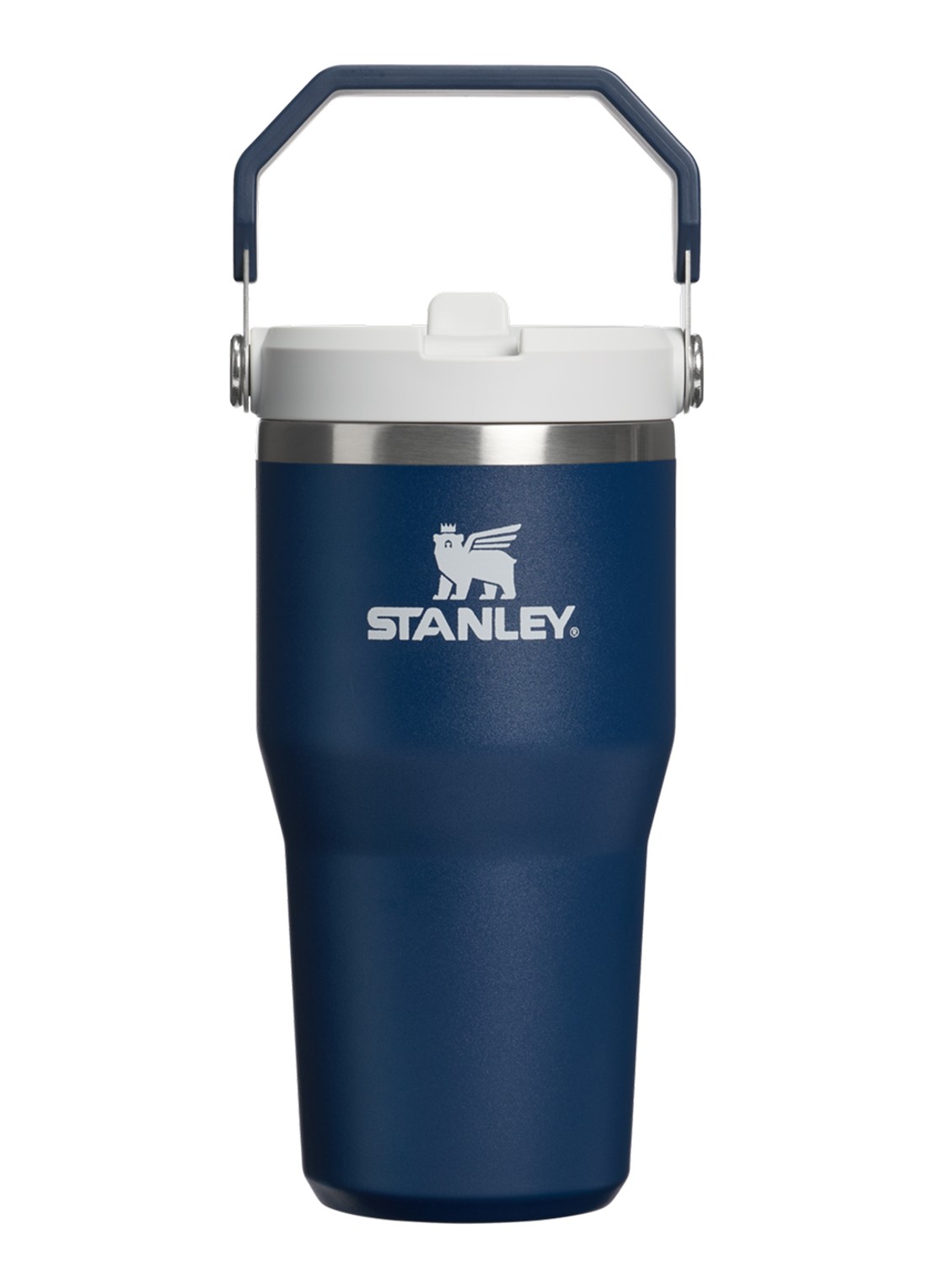 Stanley De IceFlow™ Flip Straw 2.0 waterfles 0,59 liter - voorkant 3 donkerblauw