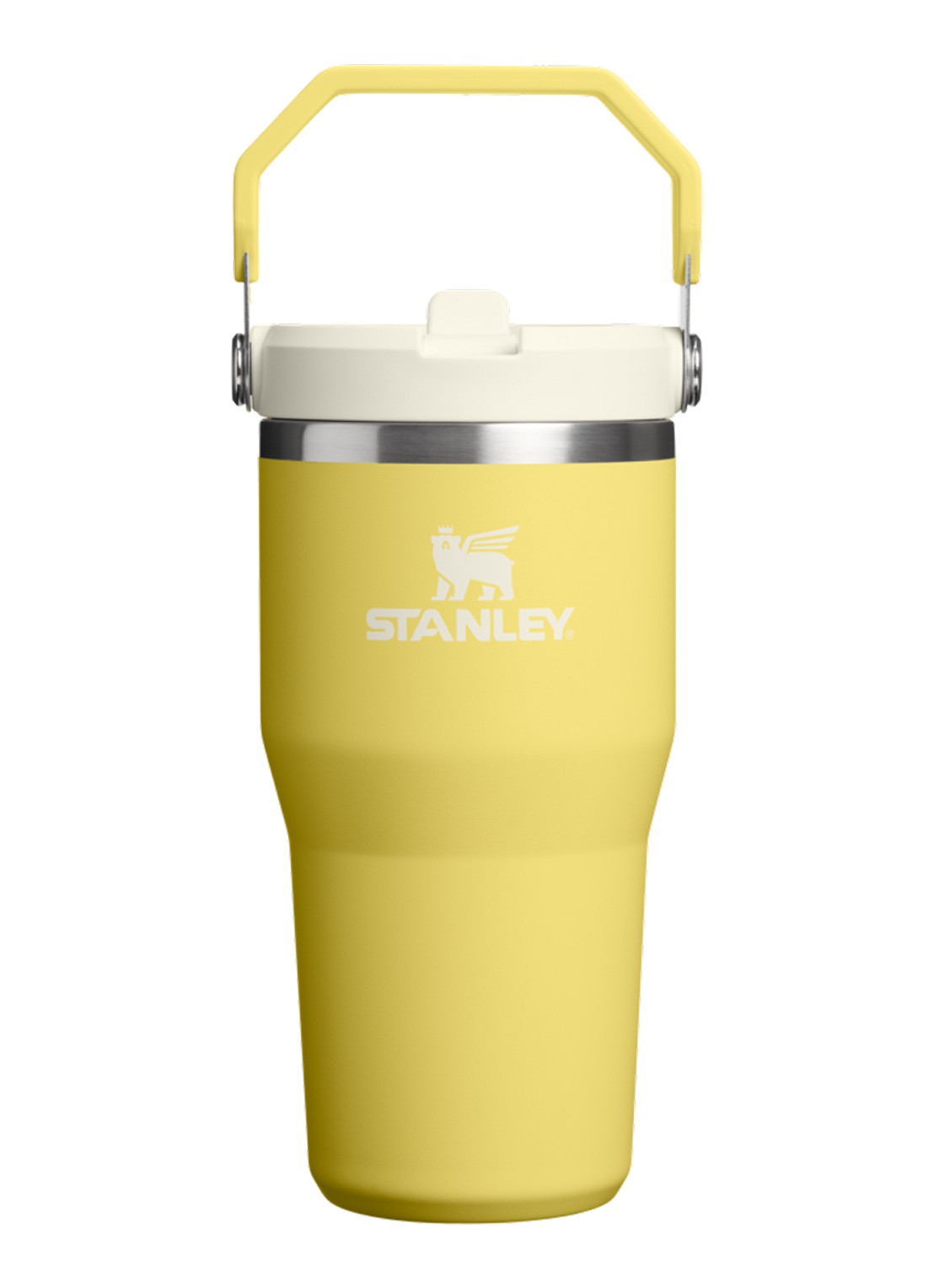Stanley De IceFlow™ Flip Straw 2.0 waterfles 0,6 liter - voorkant 3 geel