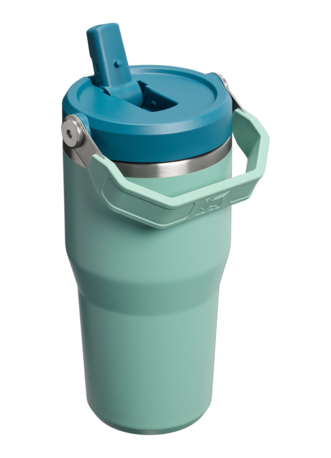 Stanley De IceFlow™ Flip Straw 2.0 waterfles 0,6 liter - achterkant lichtgroen