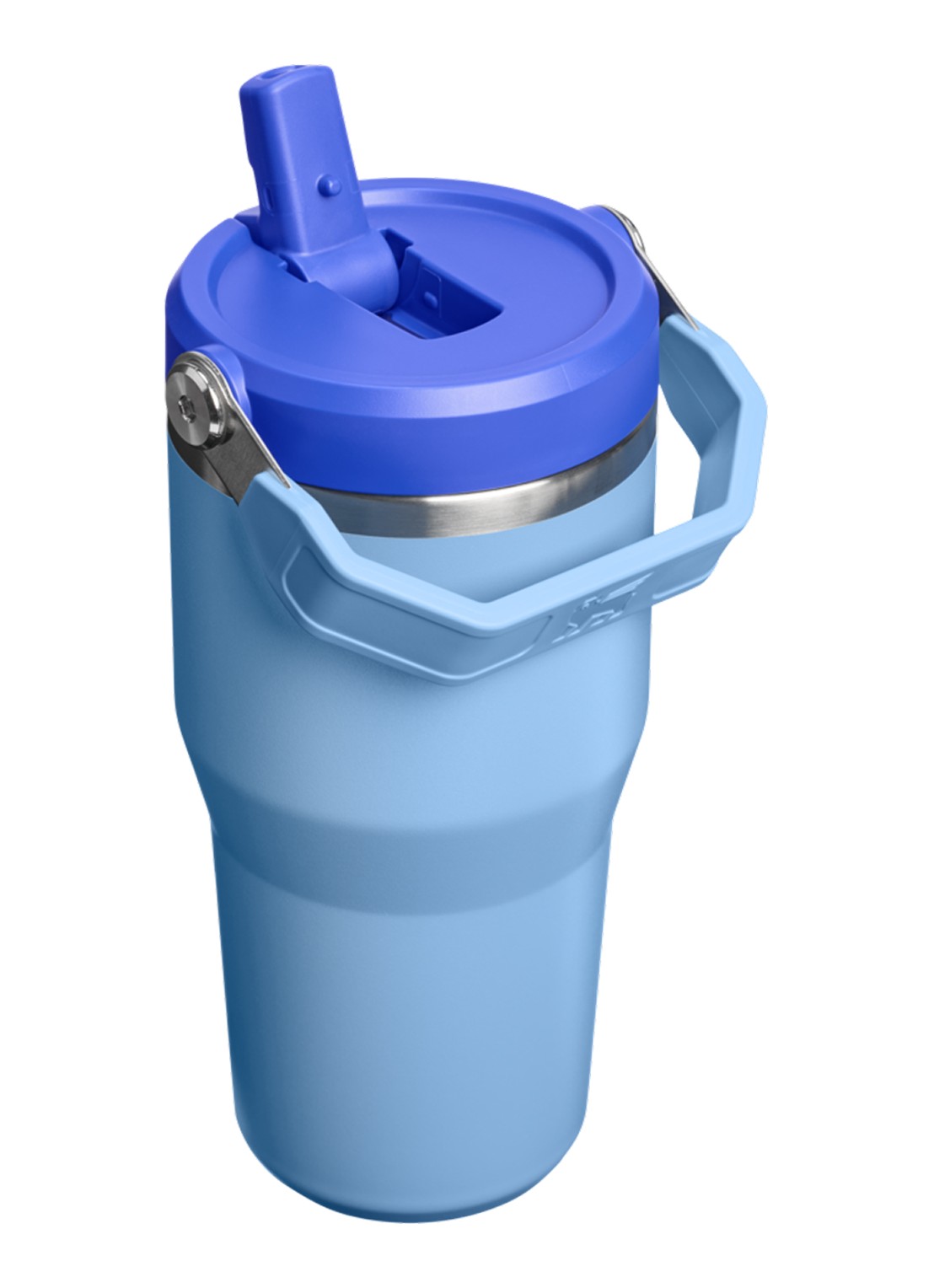 Stanley De IceFlow™ Flip Straw 2.0 waterfles 0,6 liter - achterkant donkerblauw