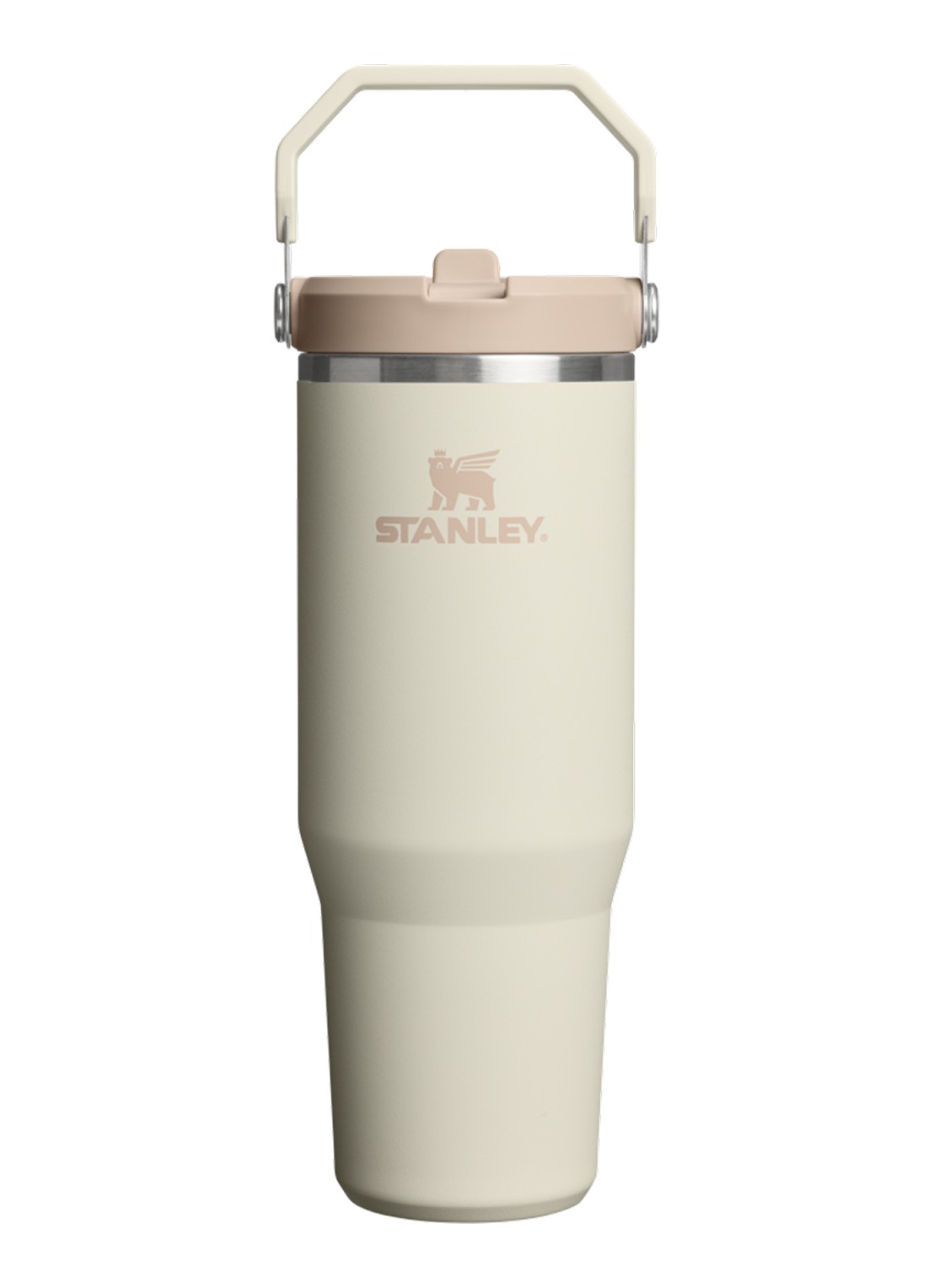 Stanley De IceFlow™ Flip Straw 2.0 waterfles 0,89 liter - voorkant 3 beige