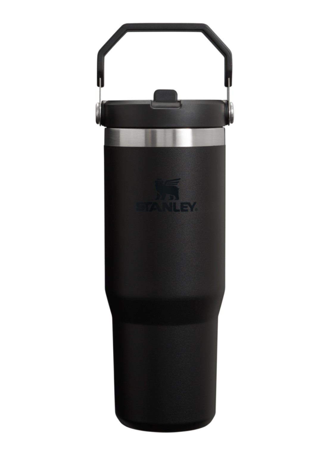 Stanley De IceFlow™ Flip Straw 2.0 waterfles 0,89 liter - voorkant zwart