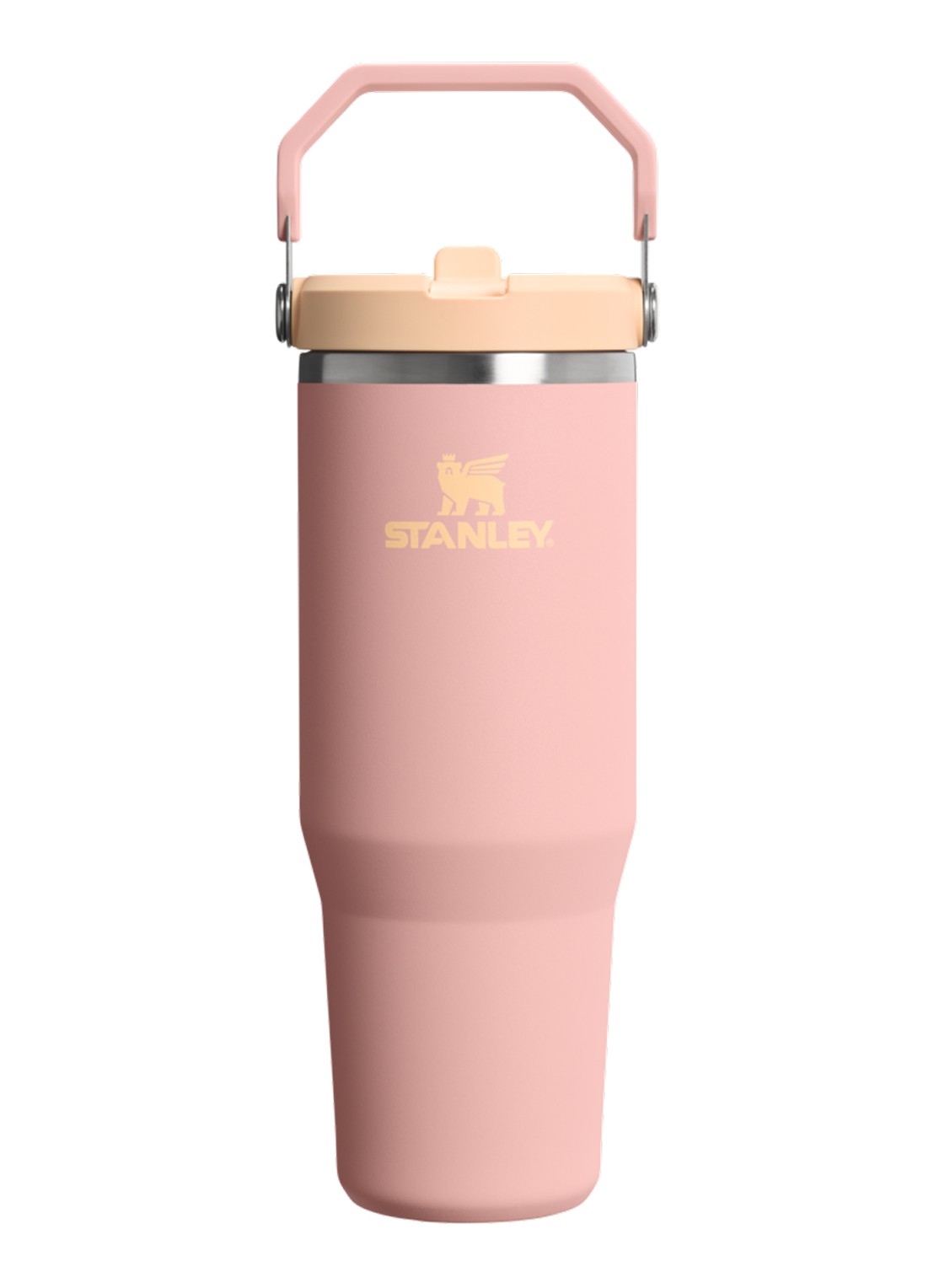 Stanley De IceFlow™ Flip Straw 2.0 waterfles 0,89 liter - voorkant zalmroze