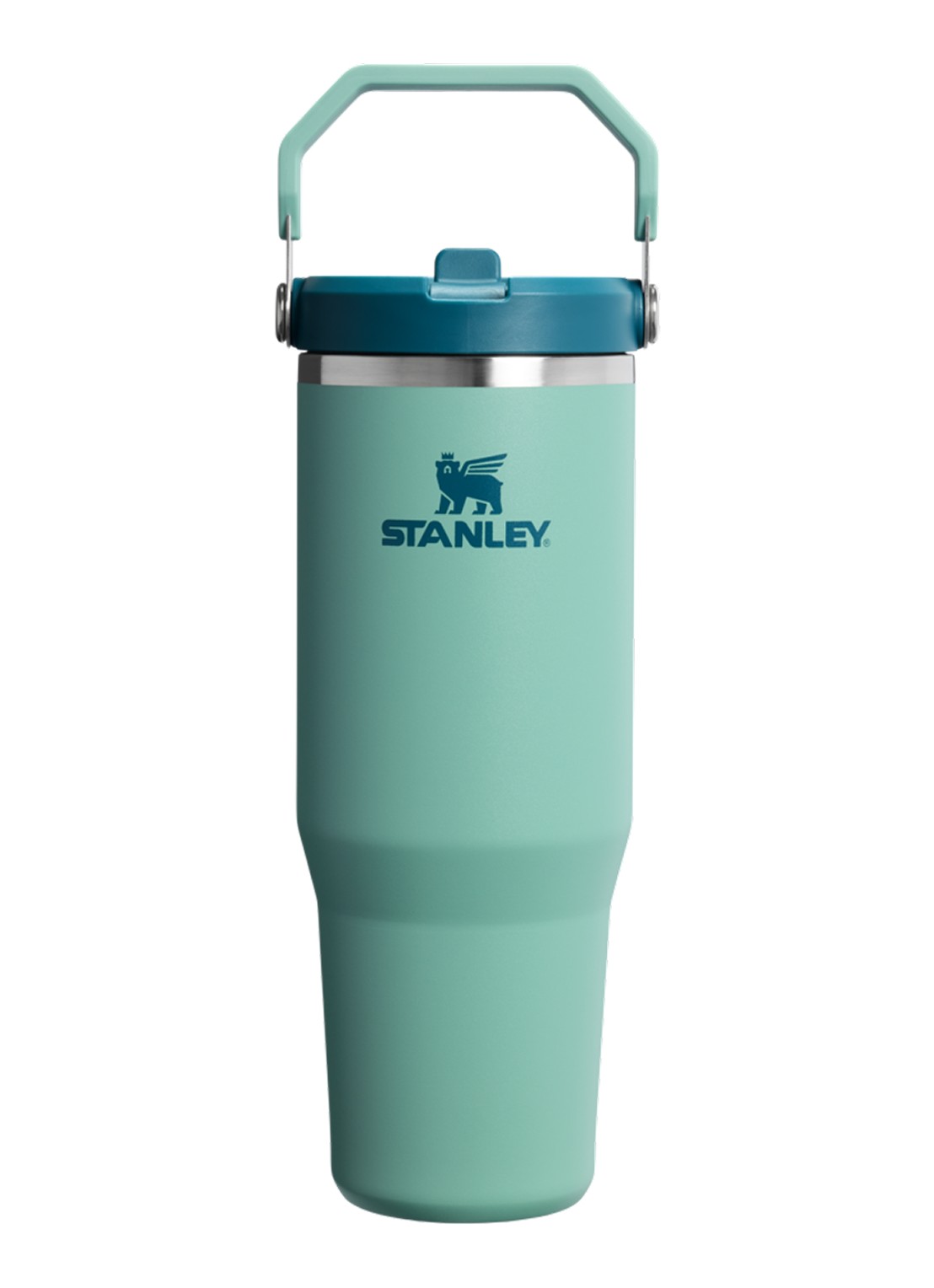 Stanley De IceFlow™ Flip Straw 2.0 waterfles 0,89 liter - voorkant 3 lichtgroen