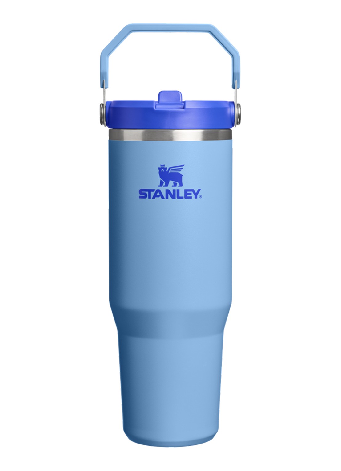 Stanley De IceFlow™ Flip Straw 2.0 waterfles 0,89 liter - voorkant 2 blauw