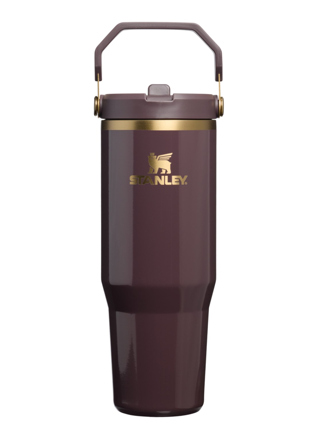 Stanley De IceFlow™ Flip Straw 2.0 waterfles 0,89 liter - voorkant aubergine