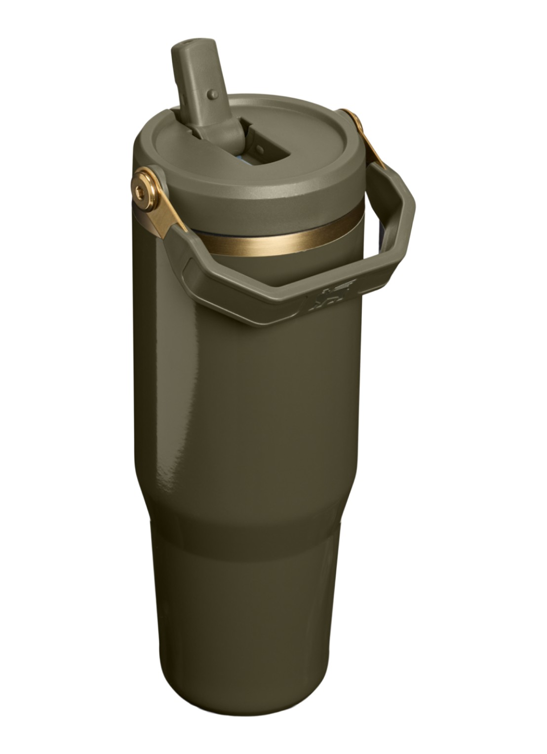Stanley De IceFlow™ Flip Straw 2.0 waterfles 0,89 liter - achterkant mosgroen