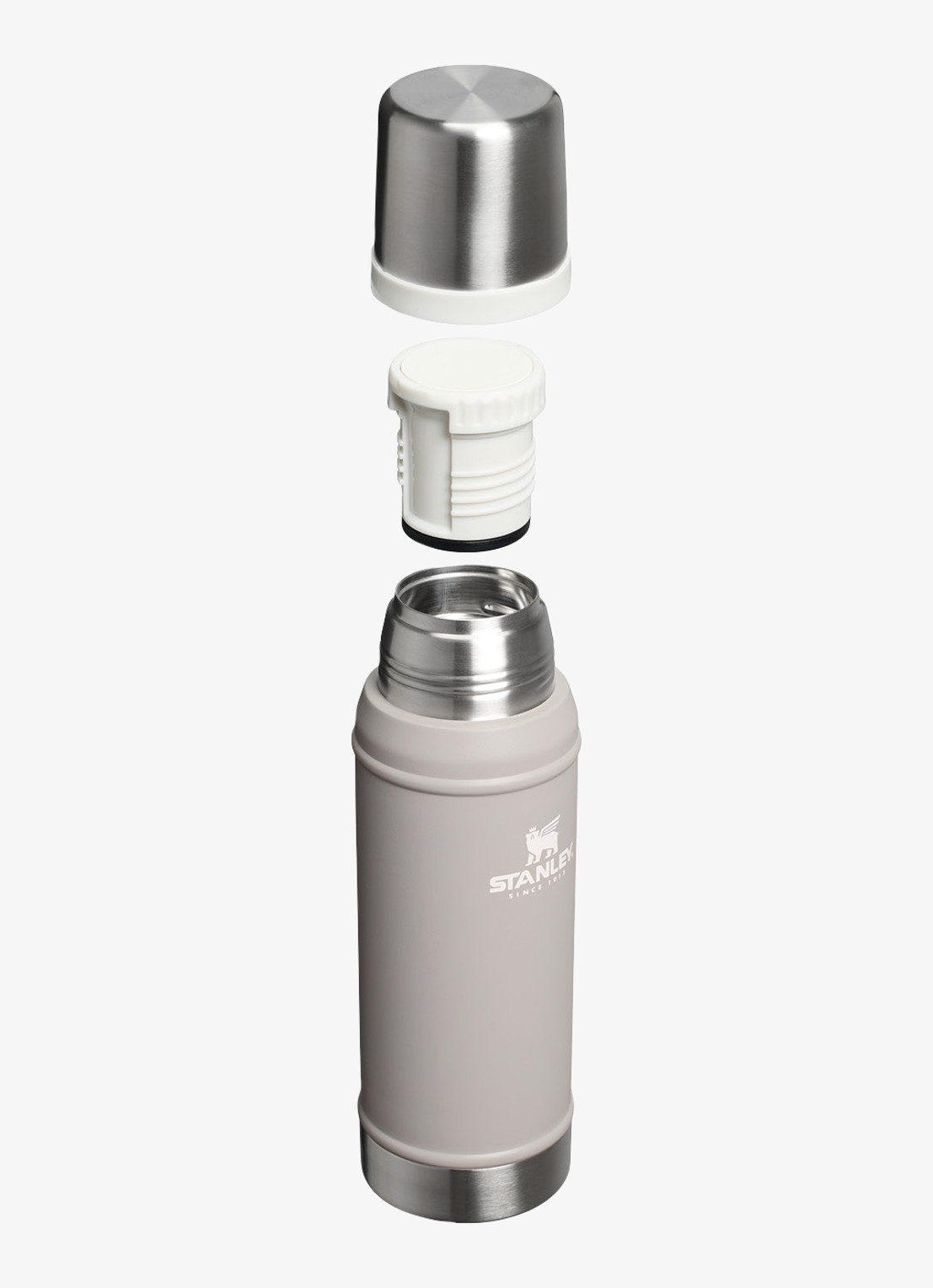 Stanley De Legendary Classic thermosfles 0,75 liter - voorkant 2 ash 2.0 / grijs