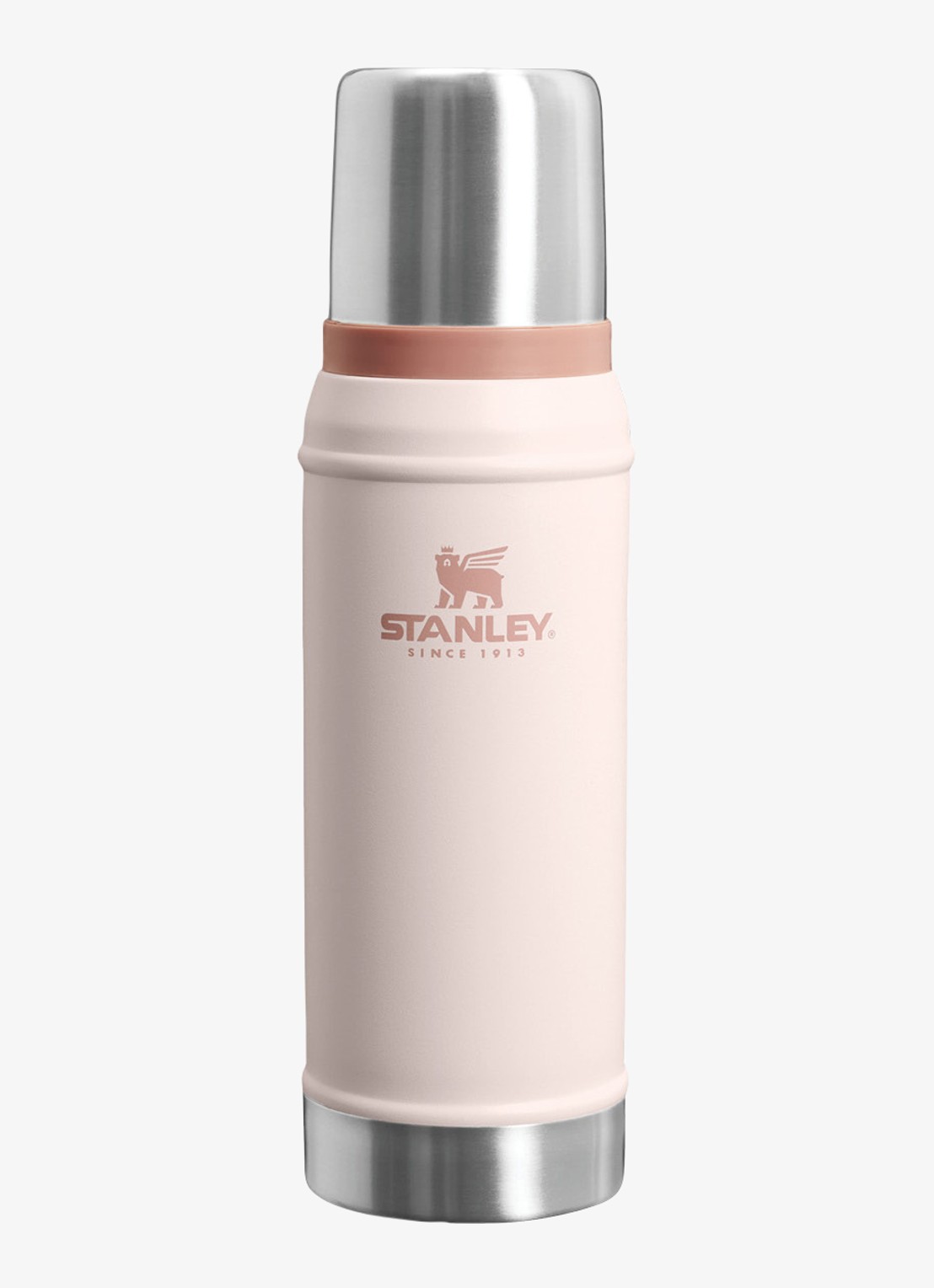 Stanley De Legendary Classic thermosfles 0,75 liter - voorkant rose quartz / lichtroze