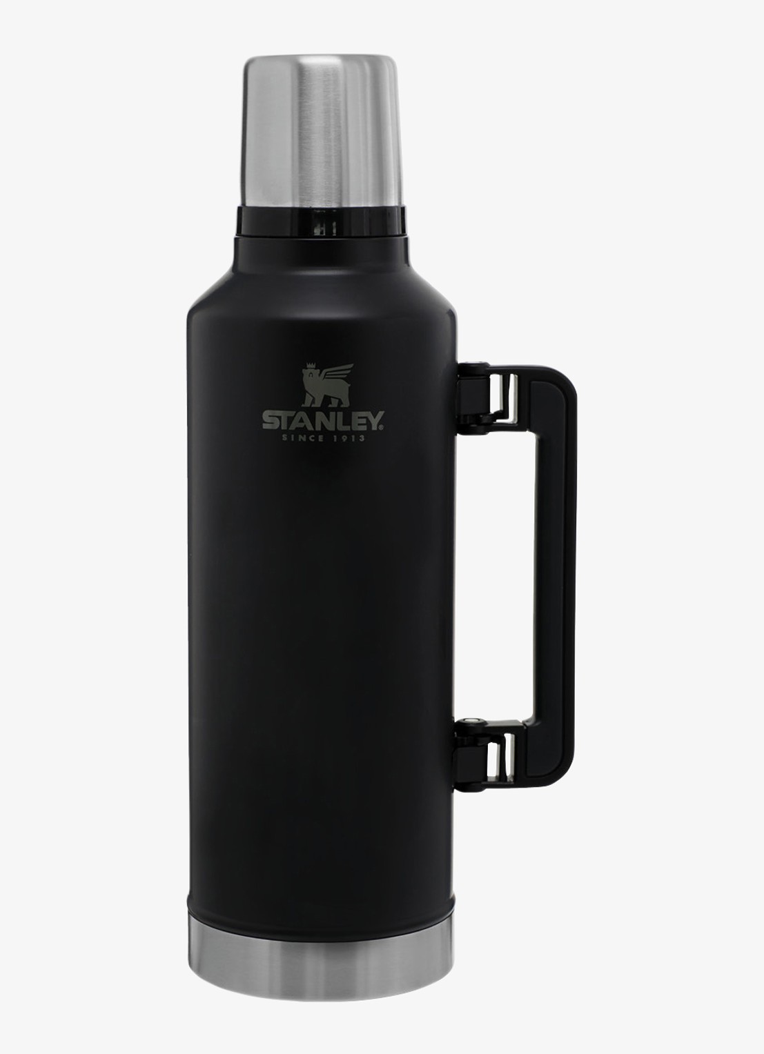 Stanley De Legendary Classic thermosfles 2,3 liter - voorkant matte black pebble / zwart