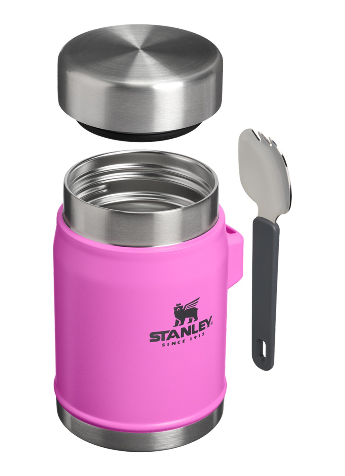 Stanley De Legendary Food Jar + Spork lunchbox 40 cl - detail roze