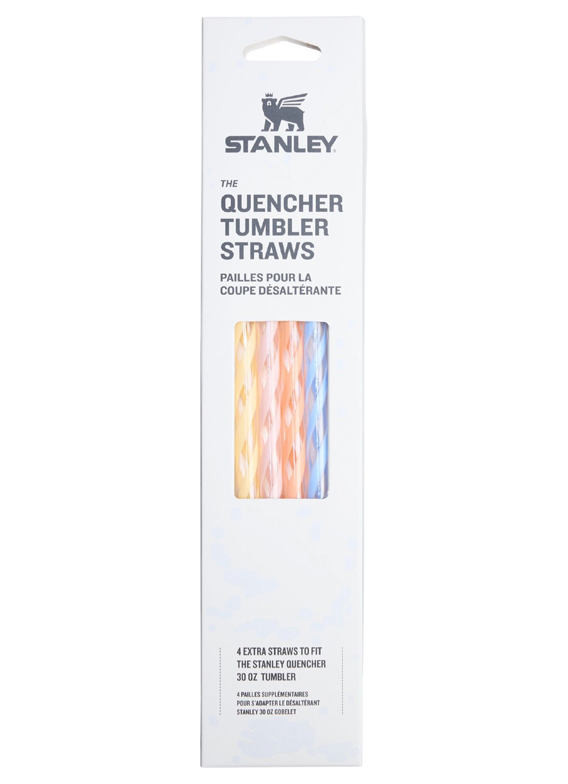 Stanley De Quencher® H2.0 FlowState™ Tumbler Straws | 0.89 liter | 4-pack - voorkant multicolor