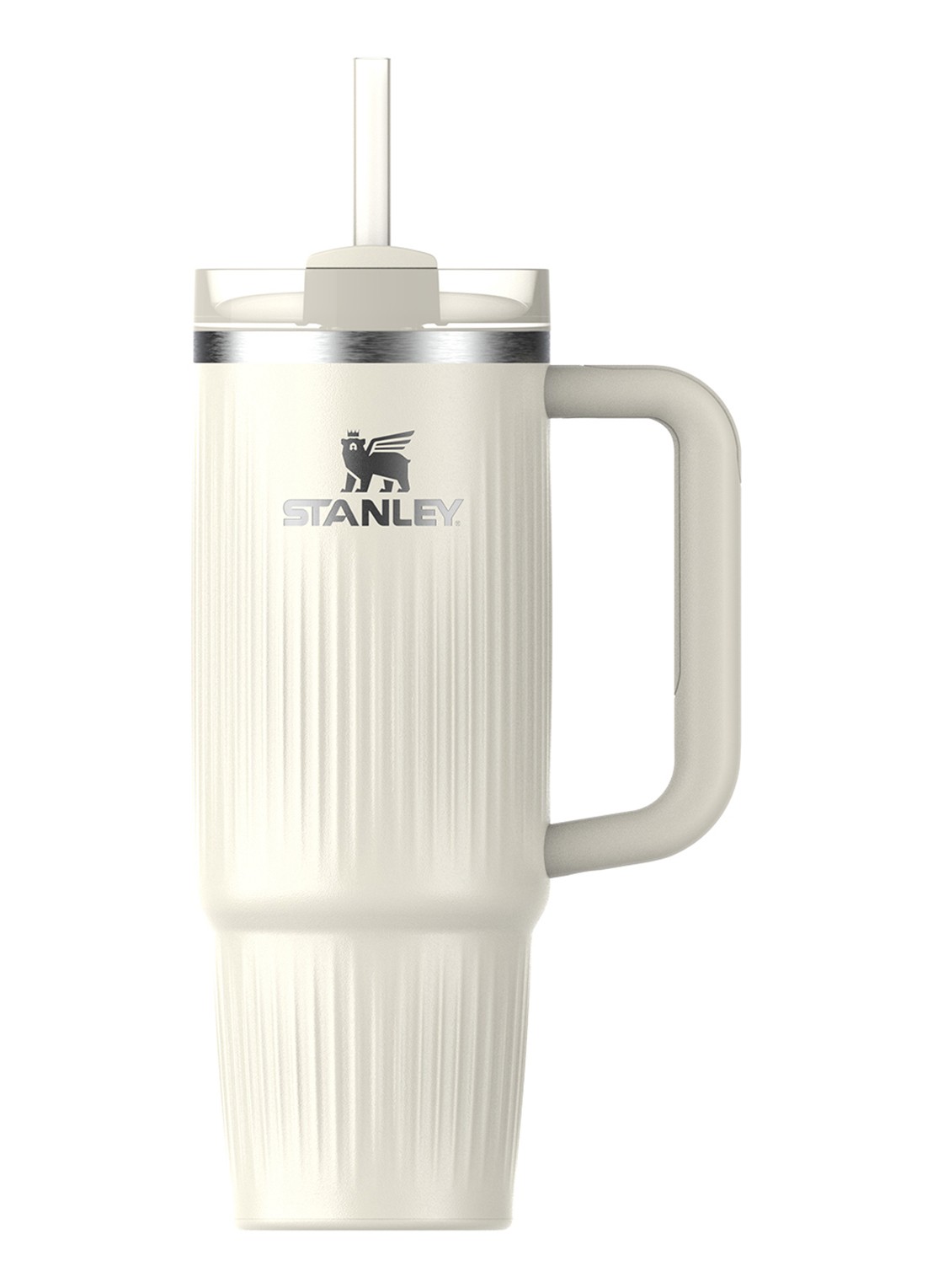 Stanley De Quencher® H2.0 Fluted thermosfles 0,89 liter - voorkant cream gloss / gebroken wit