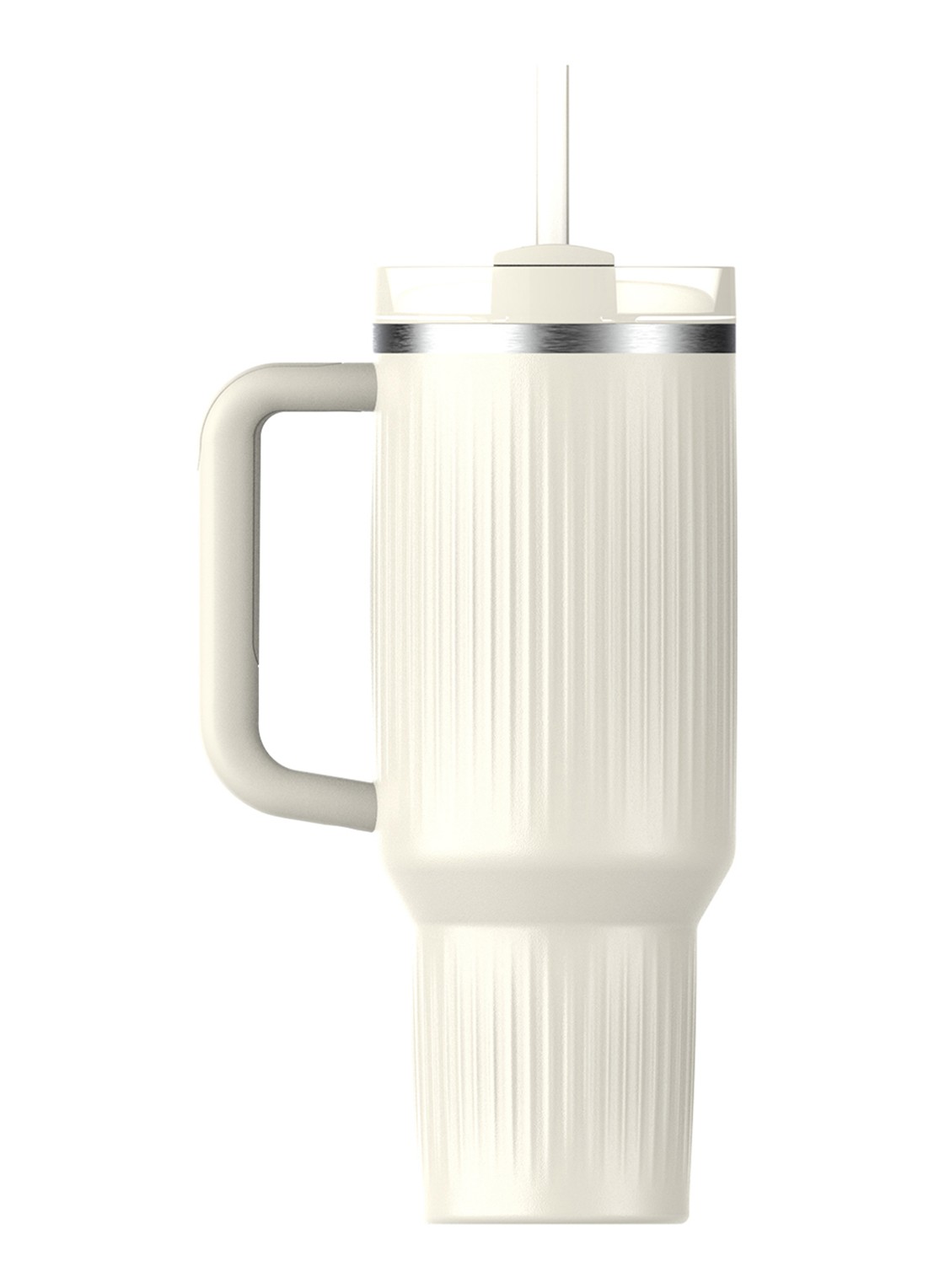 Stanley De Quencher® H2.0 Fluted thermosfles 1,18 liter - achterkant 3 cream gloss / gebroken wit