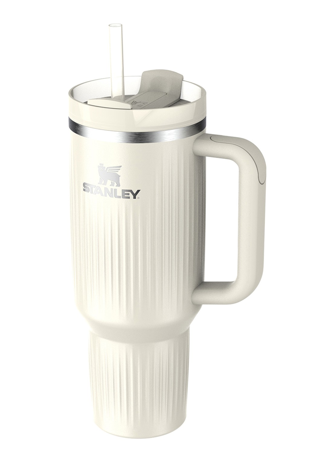 Stanley De Quencher® H2.0 Fluted thermosfles 1,18 liter - voorkant 2 cream gloss / gebroken wit