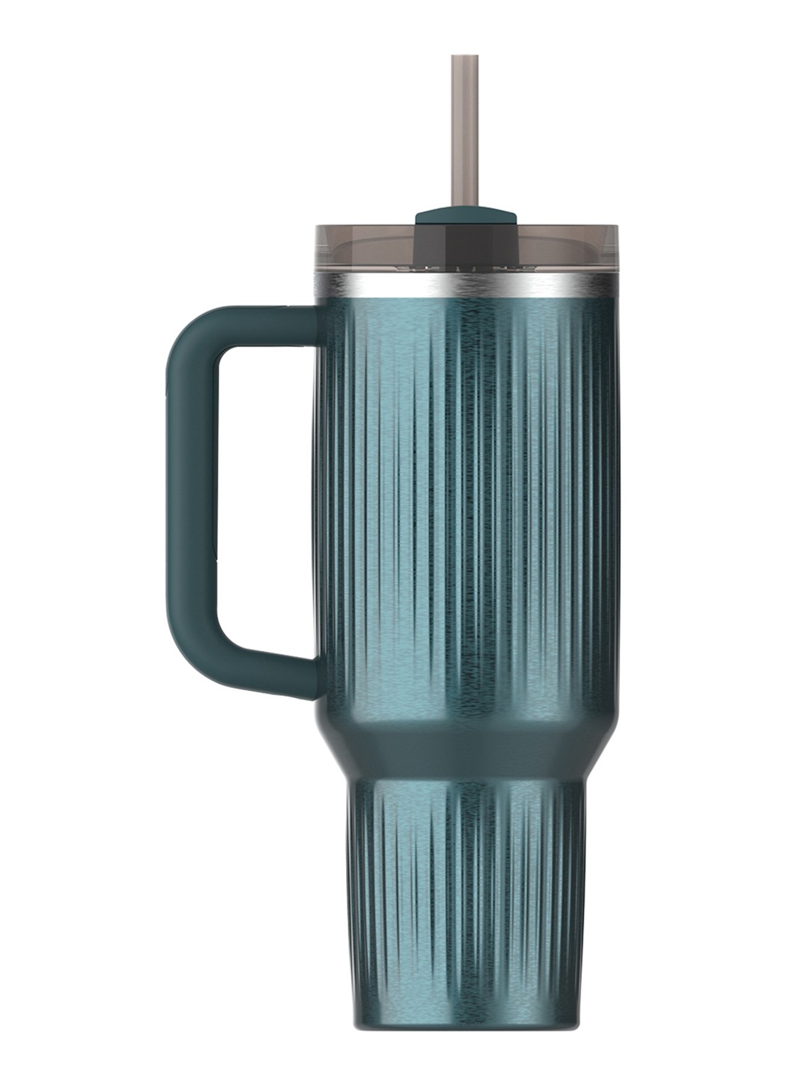 Stanley De Quencher® H2.0 Fluted thermosfles 1,18 liter - achterkant 3 marina shine / donkerblauw