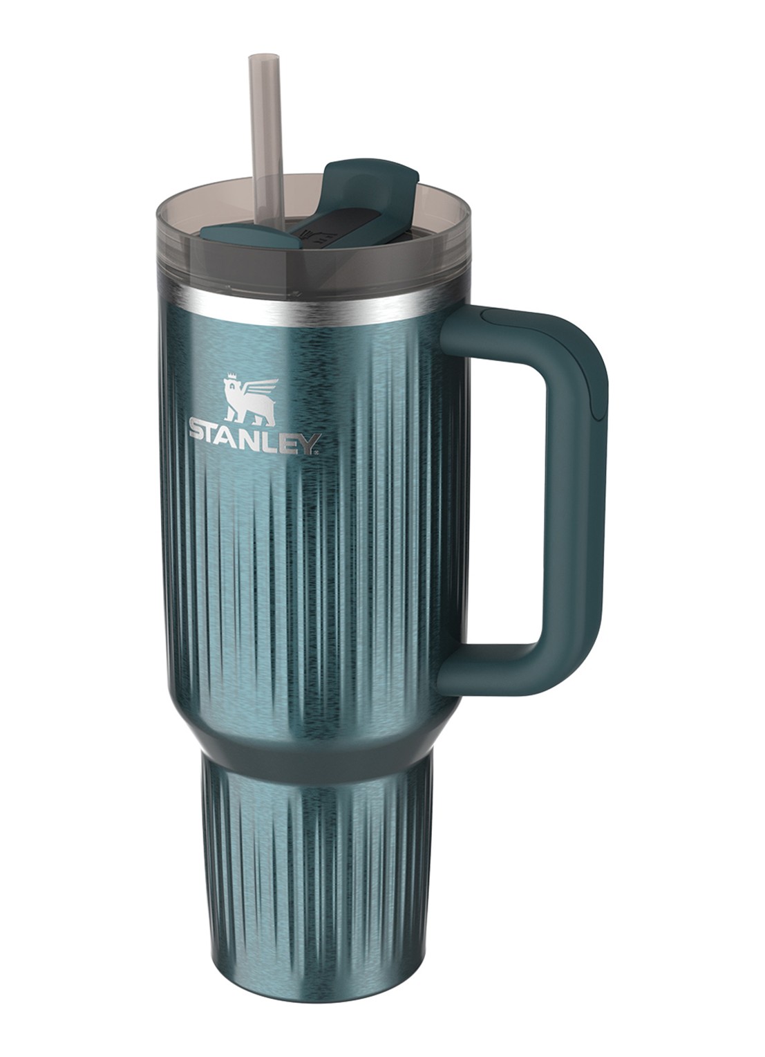 Stanley De Quencher® H2.0 Fluted thermosfles 1,18 liter - voorkant 2 marina shine / donkerblauw