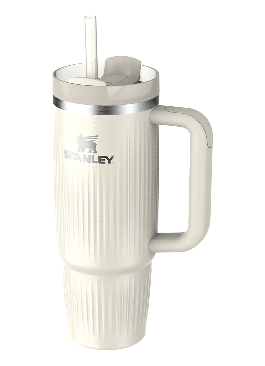 Stanley De Quencher® H2.0 Fluted thermosfles 89 cl - voorkant 3 cream gloss / gebroken wit