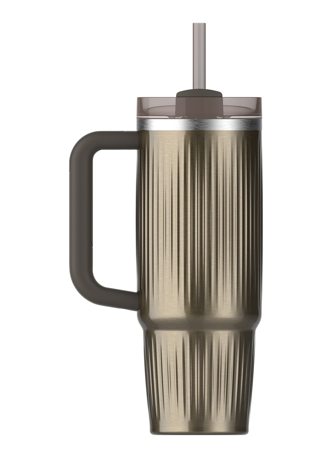 Stanley De Quencher® H2.0 Fluted thermosfles 89 cl - achterkant gunmetal shine / antraciet
